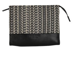 Marc Jacobs The Travel Pouch, Canvas/Leather, Beige/Black, MIV, DB, 2*